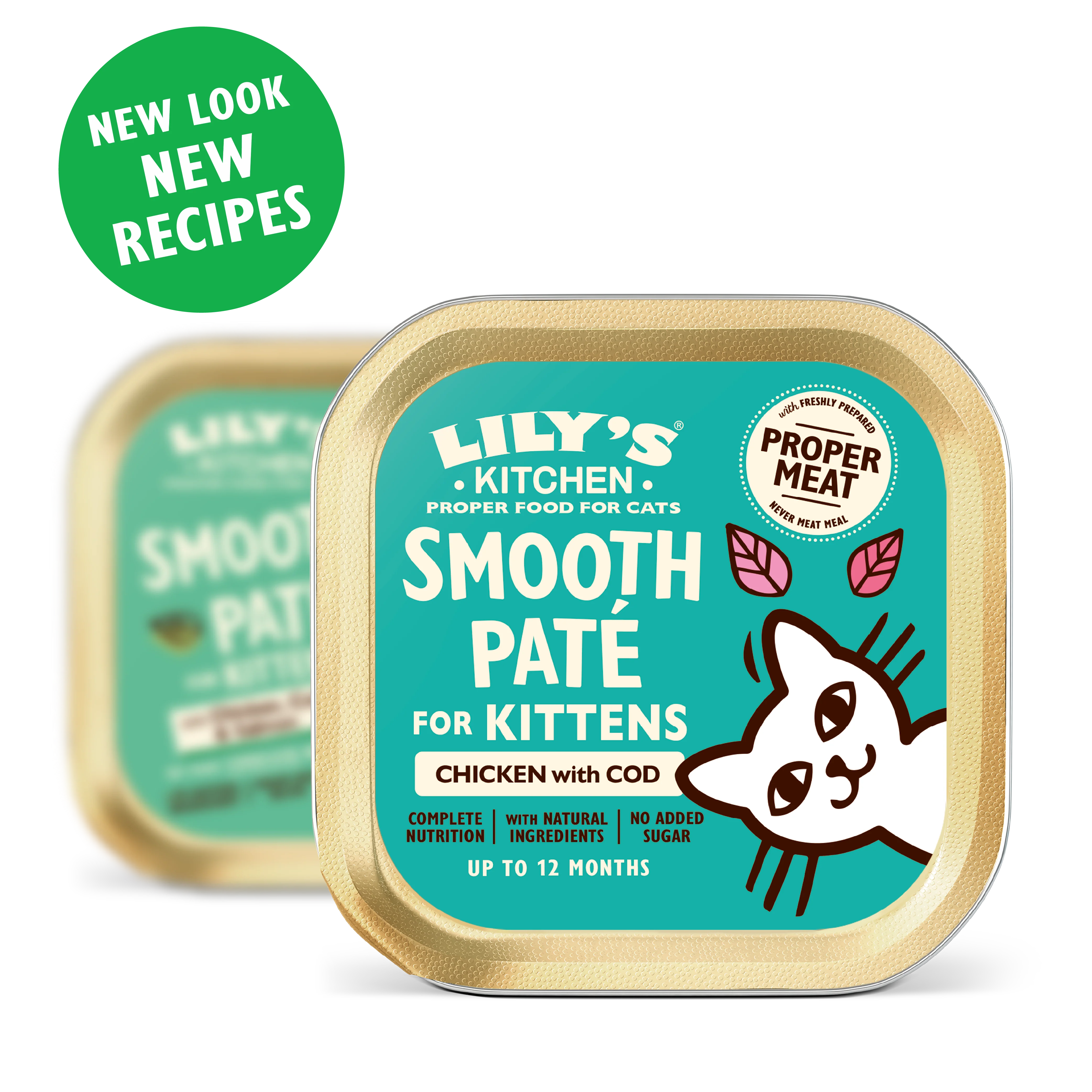 Chicken with Cod Paté for Kittens (19 x 85g) - Image 2