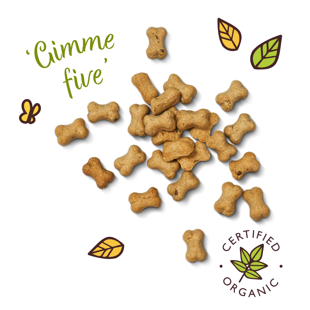 Organic Training Treats with Cheese & Apple (8 x 80g) - Image 2