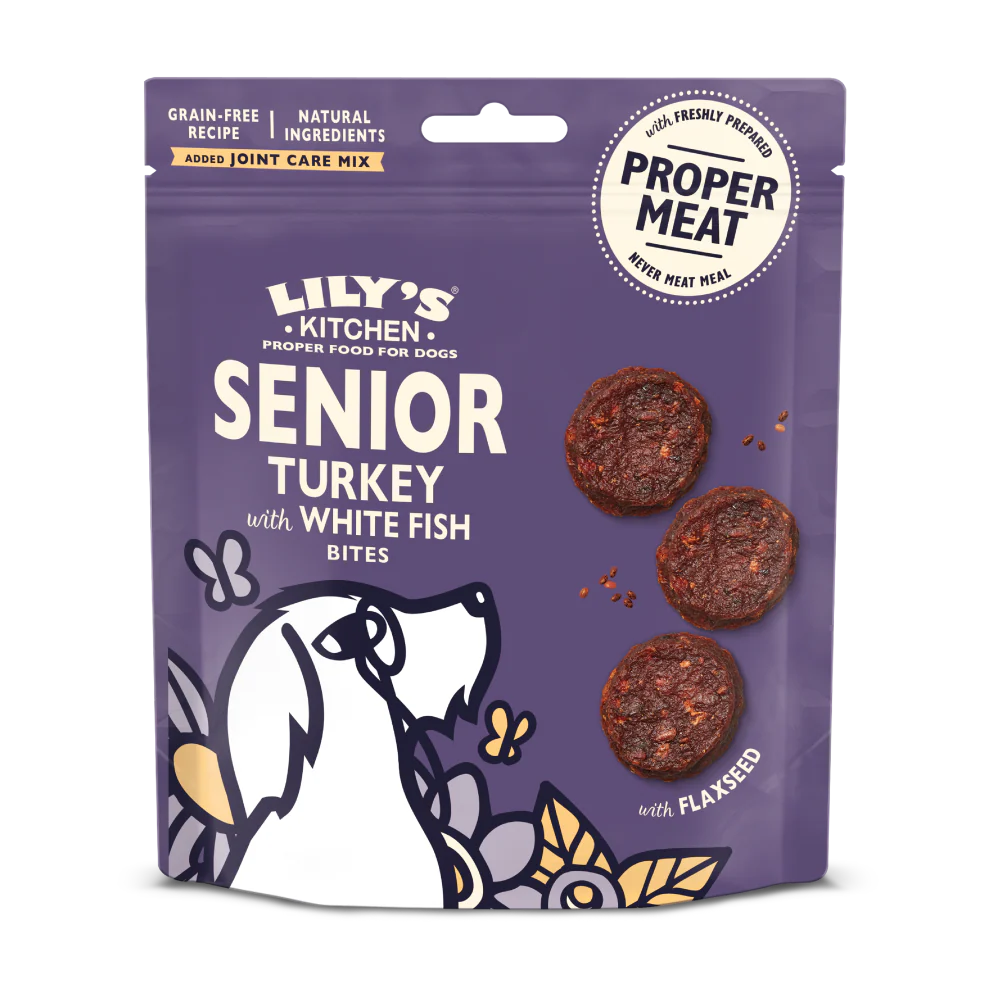 Senior Turkey with White Fish Bites (70g)